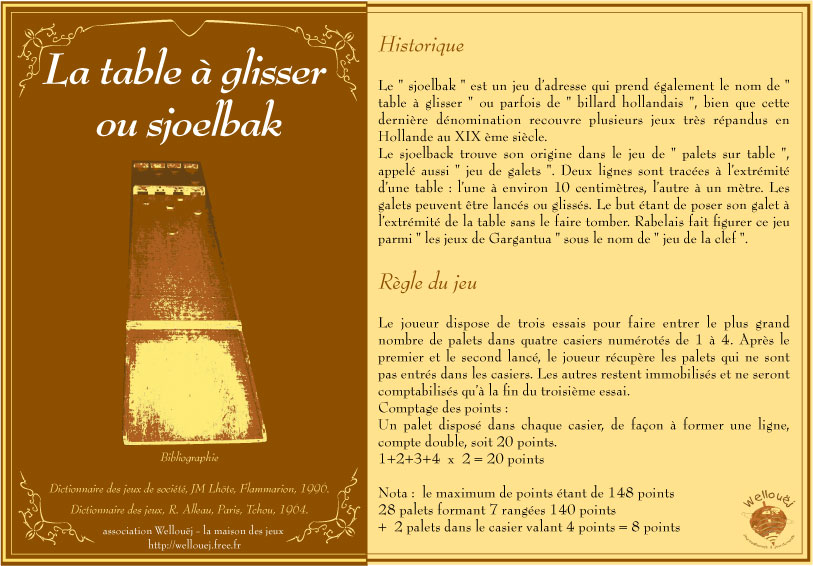 Table  glisser