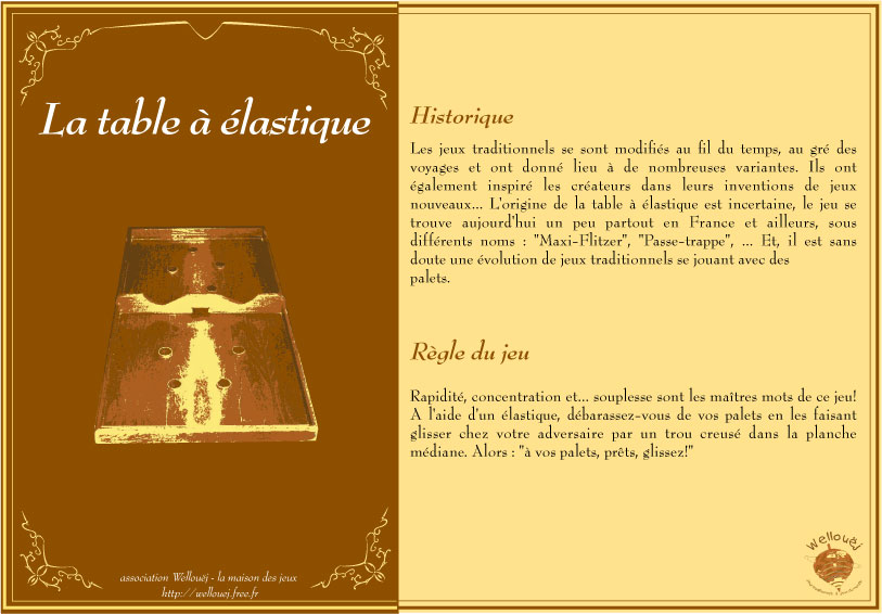 Table  lastique